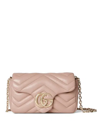 Gucci Marmont Chain Mini Shoulder Bag In White