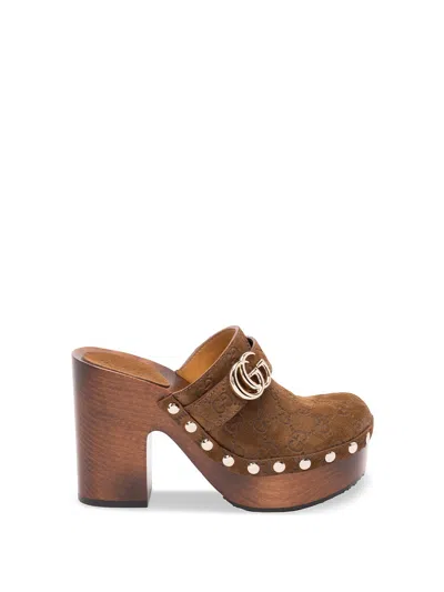 GUCCI `MARMONT` CLOGS