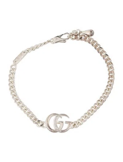 Pre-owned Gucci Marmont Curb Link Bracelet, 7.75" In Multicolor