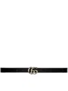 Gucci Gg Marmont Leather Belt In Black