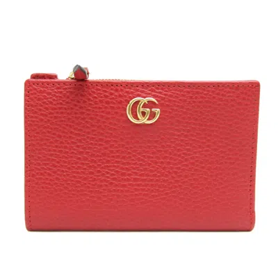 Gucci Marmont Red Leather Wallet  ()