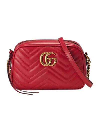 Gucci 女士皮革迷你单肩斜挎包 448065 Dtd1t In Red