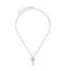 Gucci Gg Marmont Key Charm Necklace In Metallic