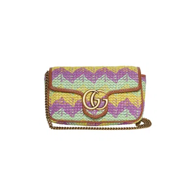 Pre-owned Gucci Marmont Super Mini Bag 'multicolor' | Multi-color | Women's Size Onesize