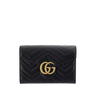 Gucci Marmont Wallet In Black