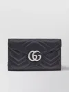 Gucci Women Gg Marmont Wallet With Chain In Black