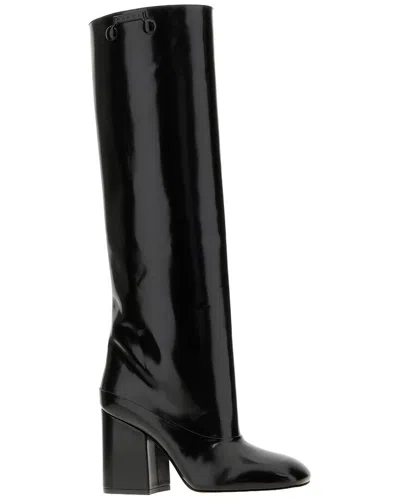 Gucci Marni Trunkaroo Leather Boot In Black