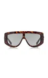 Gucci Women Rectangular Shape Sunglasses In Brown