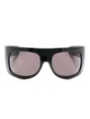 Gucci Mask-shaped Tinted Sunglasses In Black