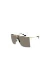 Gucci Mask-frame Sunglasses In Gray
