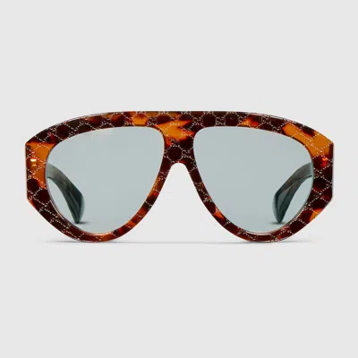 Gucci Mask Frame Sunglasses In Orange