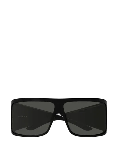 Gucci Mask Geometric-frame Sunglasses In Black