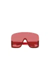 Gucci Mask Oversized-frame Sunglasses In Red