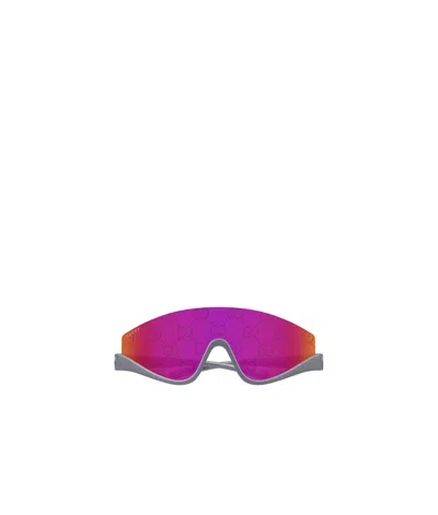 Gucci Mask-shaped Sunglasses In Pink