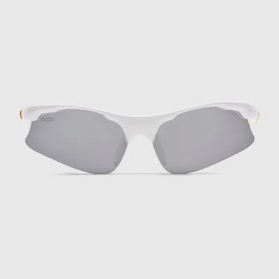 Gucci Mask-shaped Sunglasses In White