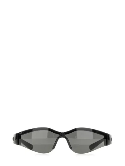 Gucci Mask Sunglasses In Brown