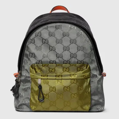 Gucci Match Medium Gg Backpack In Green