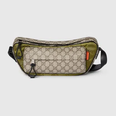 Gucci Match Medium Gg Crossbody Bag In Green