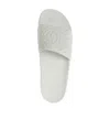 Gucci Matelassé Rubber Pool Slides In White