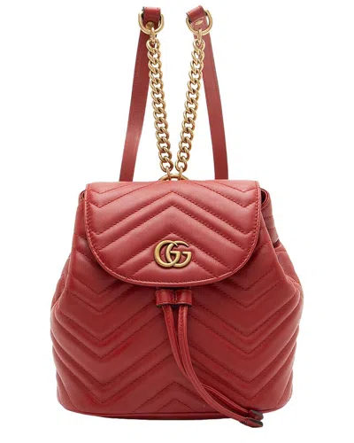 Pre-owned Gucci Matelassé Gg Marmont Mini Backpack (authentic Pre-loved)