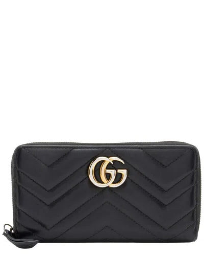 Gucci Matelassé Gg Marmont Zip Wallet (authentic Pre-loved)