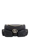 Gucci Matelassé Leather Shoulder Bag With Multipockets Detail