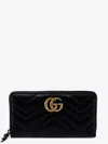 Gucci Gg Marmont Matelasse Leather Zip Around Wallet