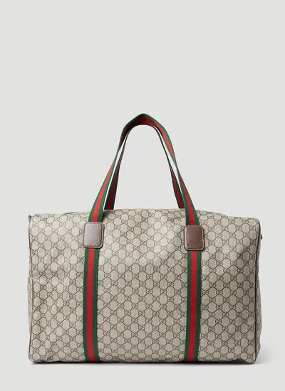 Gucci Maxi Duffle Bag In Beige