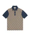Gucci Gg Polo Shirt In Nude