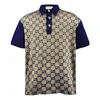 Gucci Gg Polo Shirt In Blue