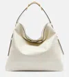 Gucci Tote Maxi Horsebit Large Aus Leder In White