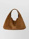 Gucci Maxi Shoulder Bag Suede Finish In Brown
