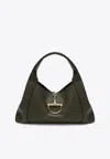 Gucci Maxi Softbit Leather Shoulder Bag In Green