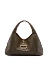 Gucci Maxi Softbit Leather Shoulder Bag In Brown