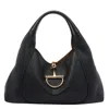 Gucci Softbit Maxi Leather Shoulder Bag In Black