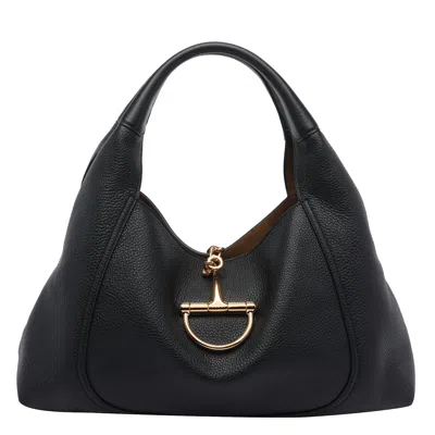 Gucci Maxi Shoulder Bag Softbit In Black