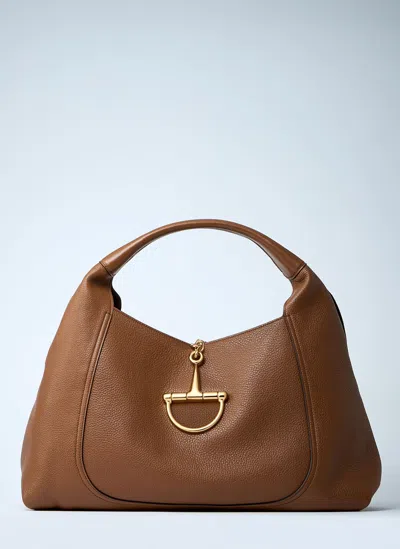 Gucci Maxi Softbit Shoulder Bag In Brown