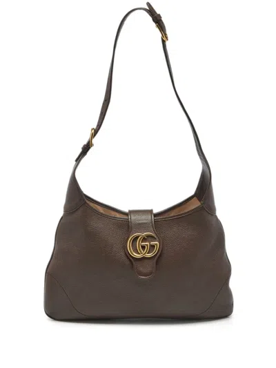 Pre-owned Gucci Medium Aphrodite Shoulder Bag In Brown