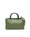 Gucci Medium Bamboo Shopper Bag In Green