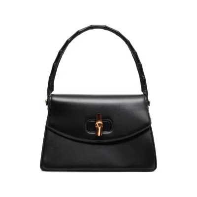 Gucci Medium Bamboo Vendetta Tote Bag In Black