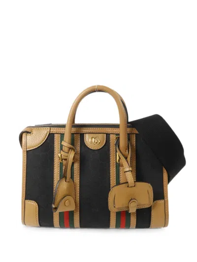 Pre-owned Gucci Medium Bauletto Tote Bag In Brown