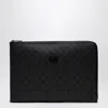 Gucci Medium Black Gg Supreme Fabric Briefcase Men In Black