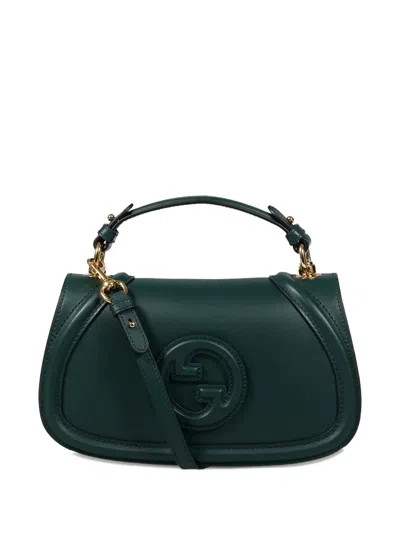 Gucci Medium Blondie Logo-embossed Tote Bag In Green