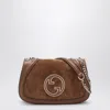 Gucci Women Medium Blondie Suede And Leather Shoulder Bag In Brown