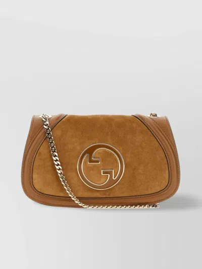Gucci Medium Blondie Shoulder Bag With Chain Strap In Neutral