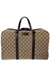Gucci Medium Boston Duffle Bag In Brown Canvas