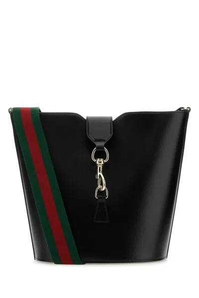 Gucci Medium Bucket Shoulder Bag In Black