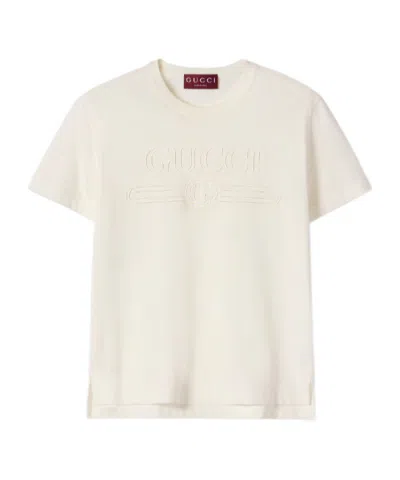 Gucci Medium Cotton Jersey T-shirt In White