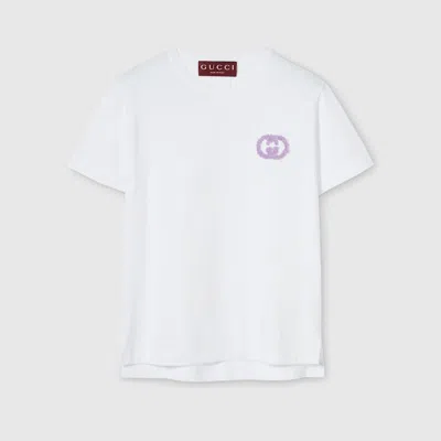 Gucci Medium Cotton Jersey T-shirt In White