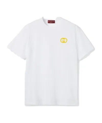 Gucci Medium Cotton Jersey T-shirt In White